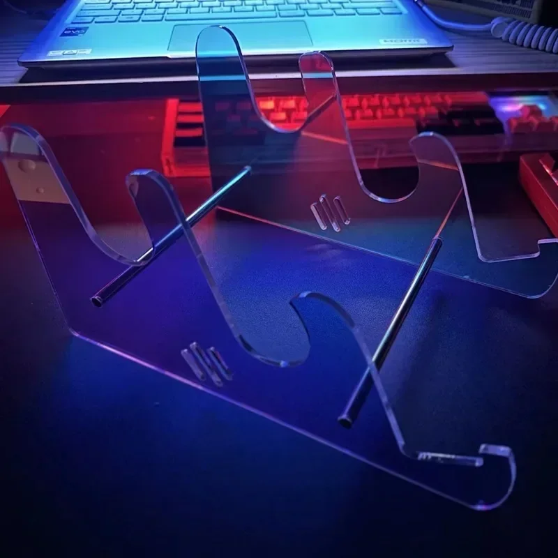Laptop Stand Transparent Acrylic Keyboard Stand Holder Layer Rack Keyboard Tray for Macbook HP Computer Mechanical Game