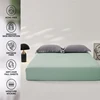Luxurious Mulberry Silk Fitted Bed Sheet with Elastic Bands Premium Smooth Mattress Cover Non Slip Machine Washable 140/160x200 3