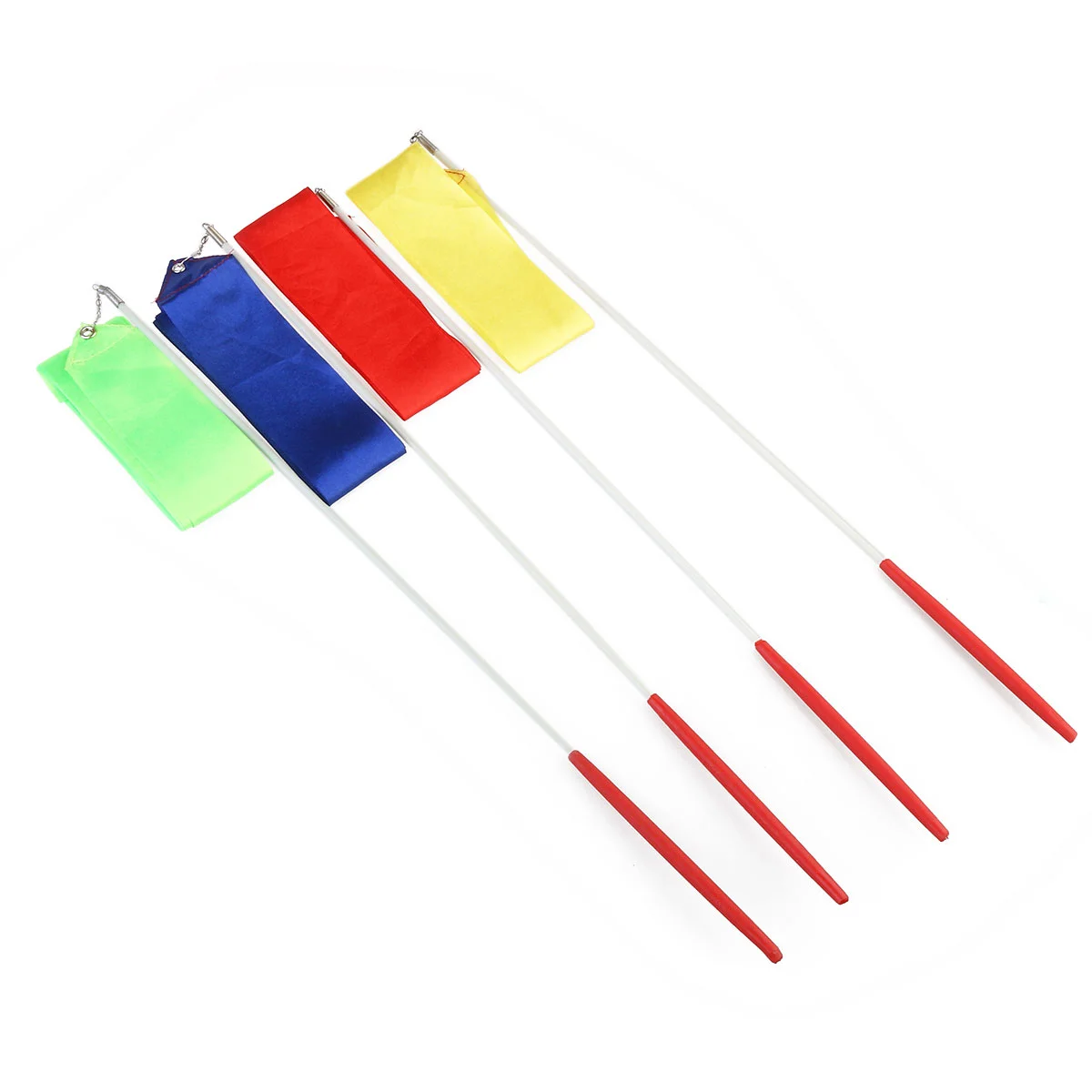 

Gymnastics Rhythmic Ribbons with Plastic Handles (Random Color)