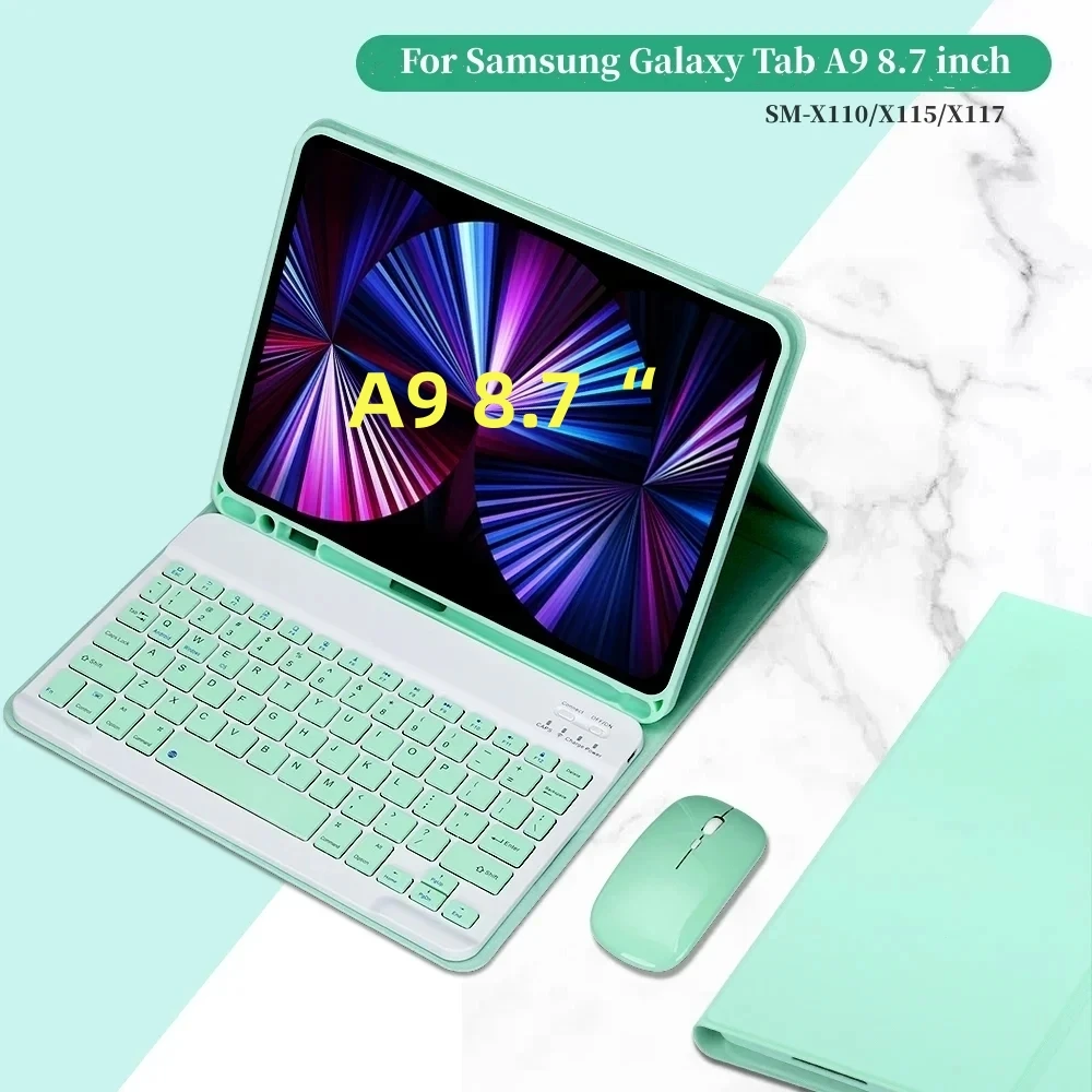 Premium Keyboard Cover for 8.7 Tablets - Spanish & Russian Compatible