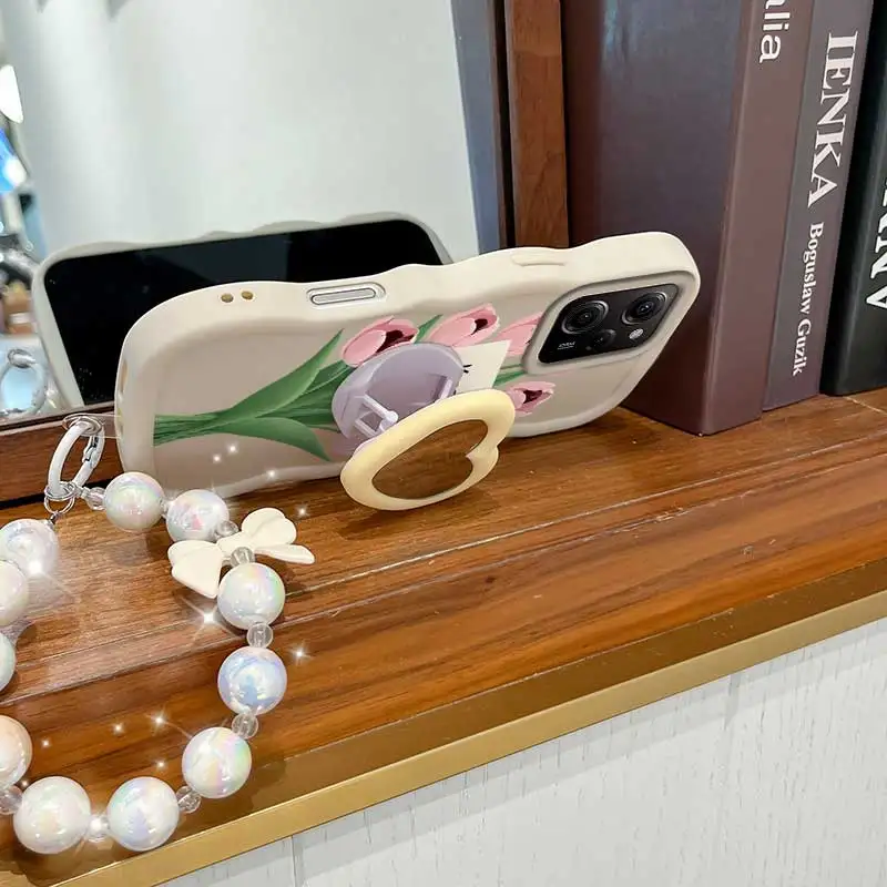 3-Piece Set: Stay Happy Phone Case with Lanyard and Stand