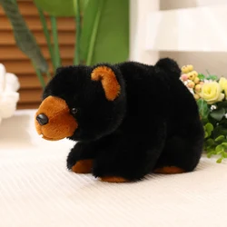 Adorable Kawaii Bear Plush Doll - Cute Furry Toy for Home Decor and Comfort Gift (Lying black bear hb)