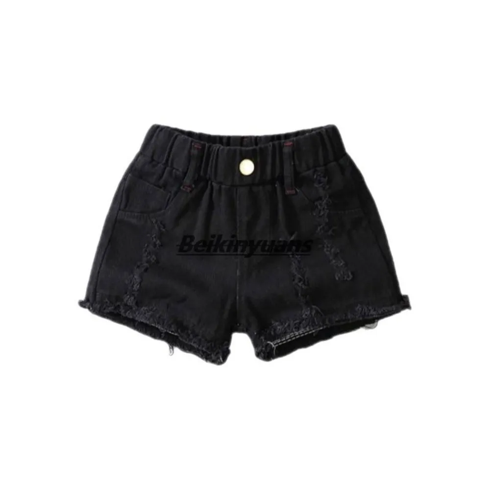 Girls denim shorts children's summer wear panties kids western style cuhk summer trousers joker hot pants thin children outside kids shorts