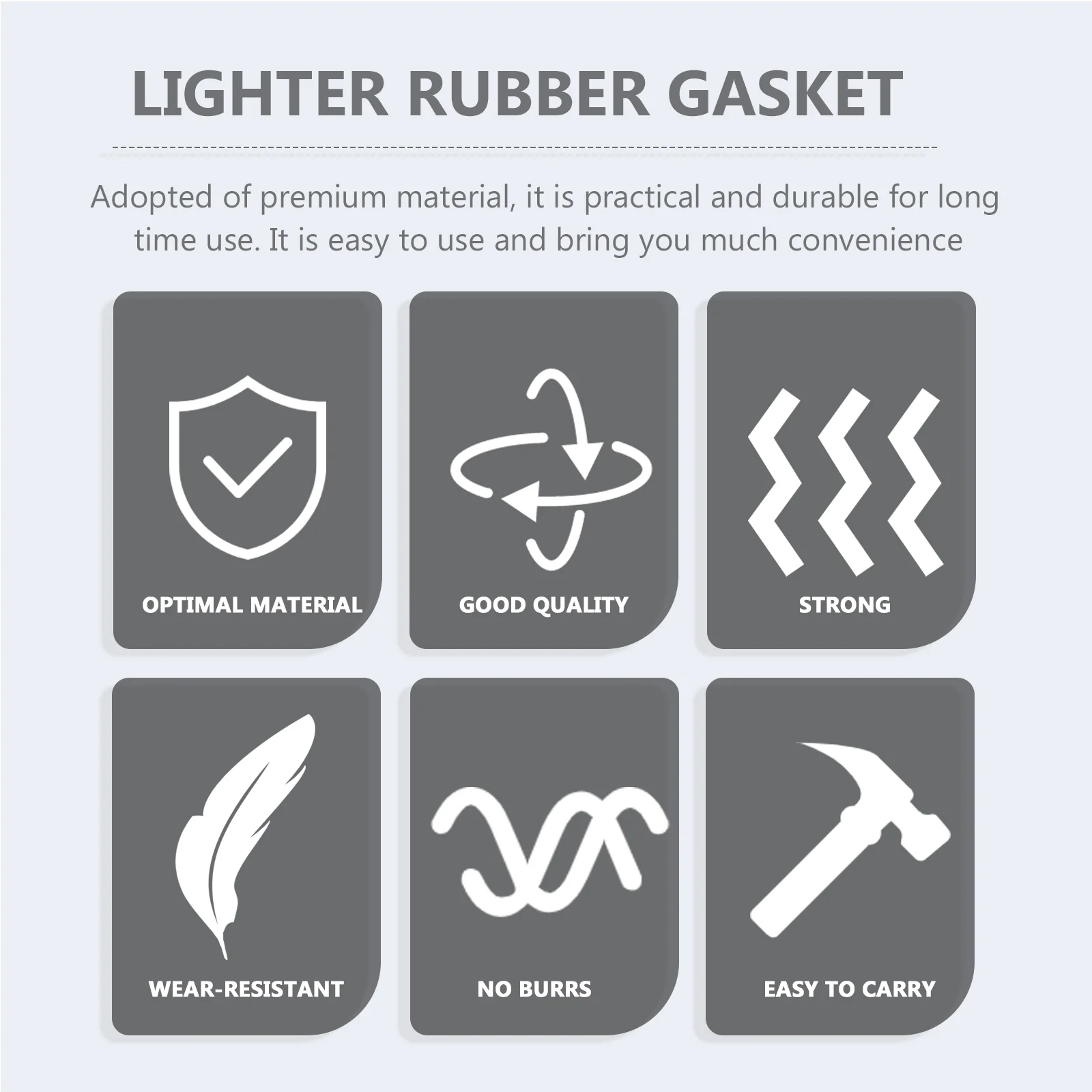 15 Pcs Fuel-saving Rubber Mat Lighter Bottom Pad Gasket Lighters Parts Washers for Anti-evaporation