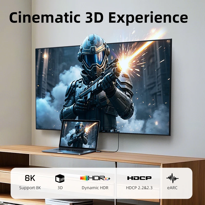 CABLETIME 8K 60Hz Mini/Micro HDMI to HDMI Adapter