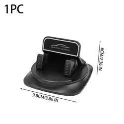 Universal 360° Rotatable Suction Cup Stand for Mobile Navigation - Versatile Use for Car, Home, and Desk (Black)