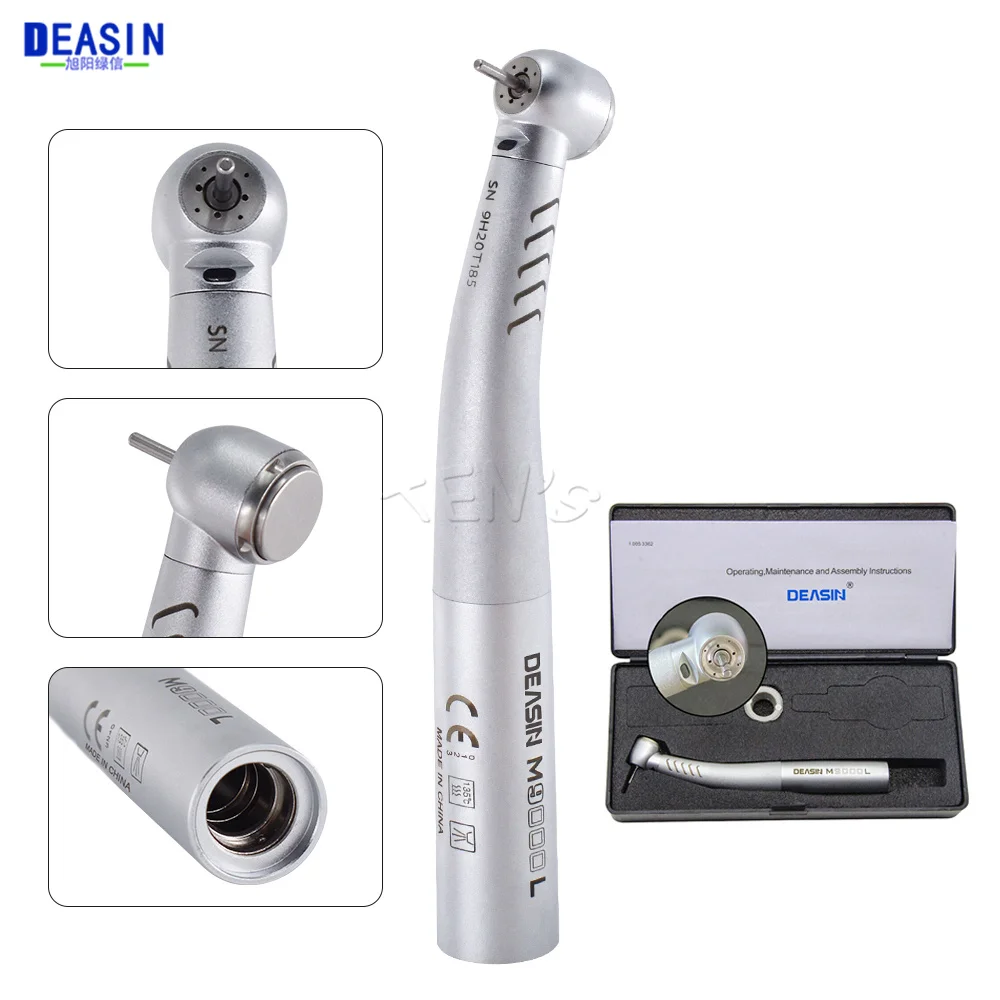 

Dental KV LUX M9000L Type High Speed Handpiece Fiber Optic LED Turbine Handpiece Dentistry Tools