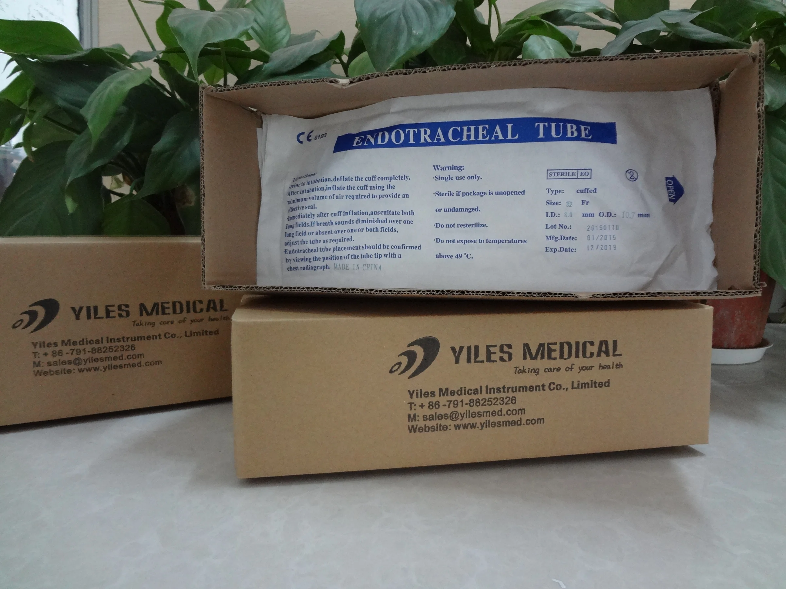 Disposable endotracheal tube Cuff Intubation ID 2.5-10mm Veterinary Equipment