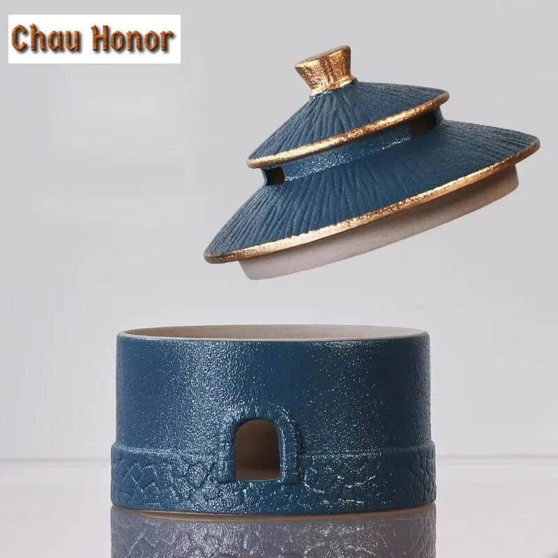 Creative Palace Art Incense Holder Zen Outline in Gold Stand for Incense Household Scented Aromatic Candles Tableware Collection