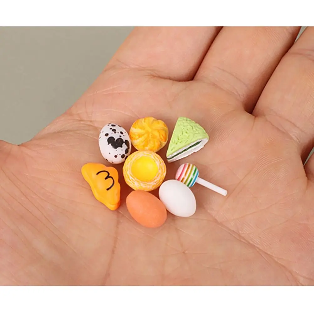 Resin Mini Food Models for 1:6 1:12 Dollhouse Kitchen Decor