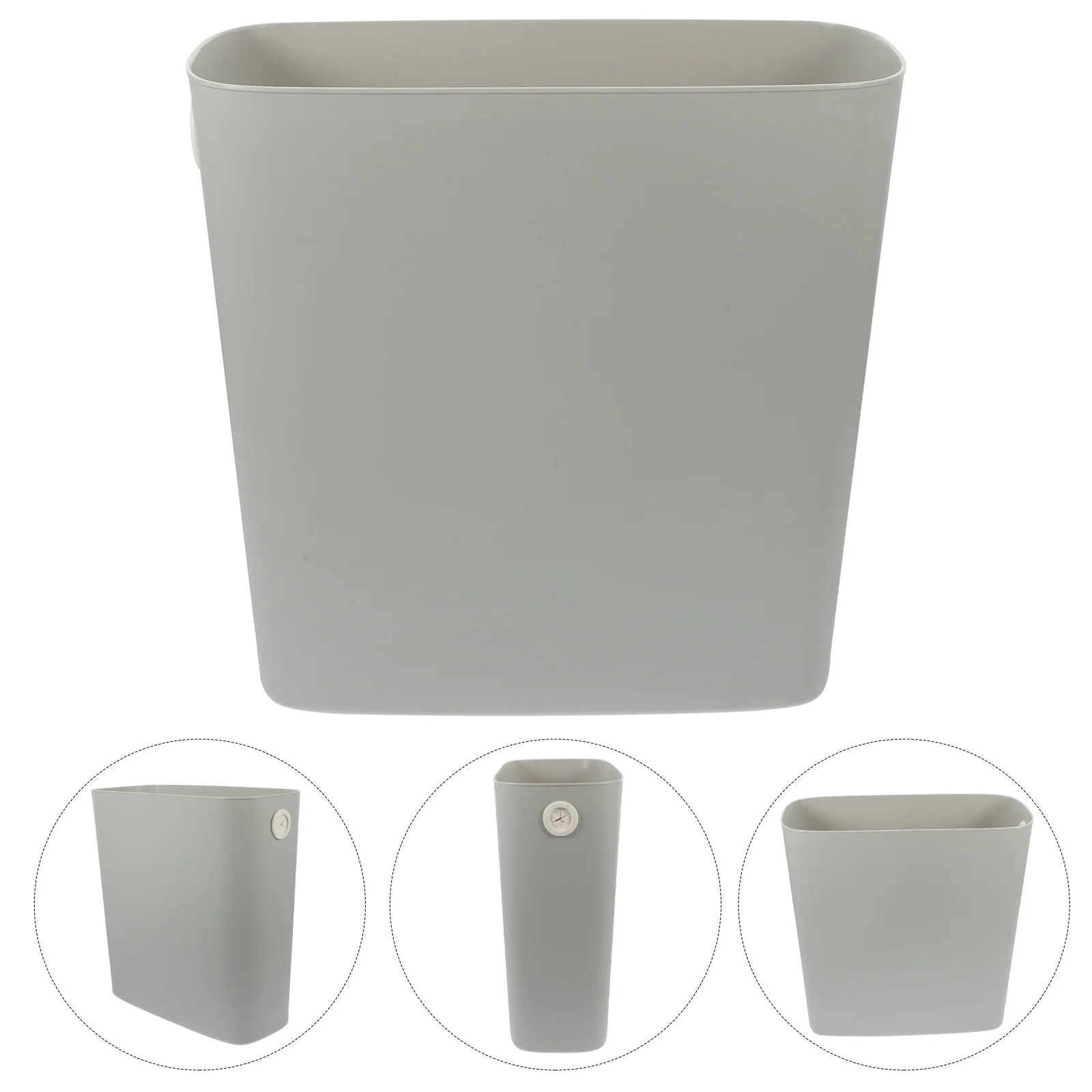 

Slim Trash Can Wastebasket No Lid Plastic Trash Bin Garbage Container Bins Trash Holder Bathroom Bedroom Home Office Dorm Room