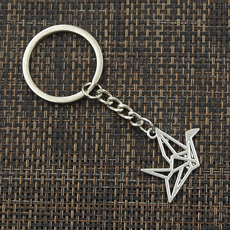 12 Breloques Pendentifs Grue Origami En Argent - Pour Création Bijoux - Neuf
