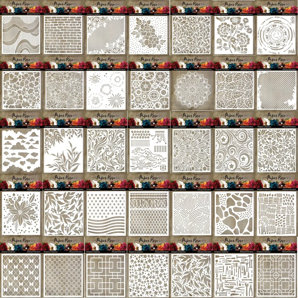 Big Sale Stencils Pattern Repair tools Graffiti Drawing Tool Spray Painting Template DIY Window Scrapbooking Decor