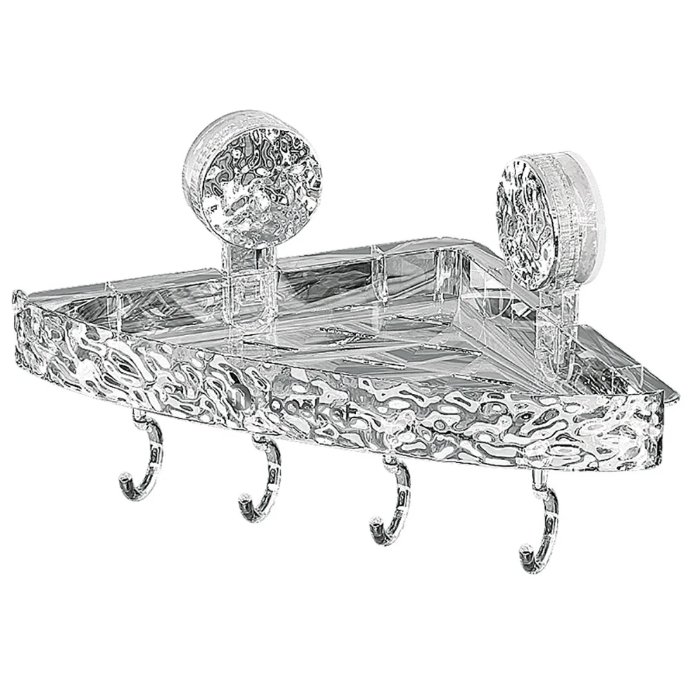Bathroom Storage Rack Wall Mounted Non Perforated Household Strong Suction Cup Storage Rack Bathroom Toiletries 6