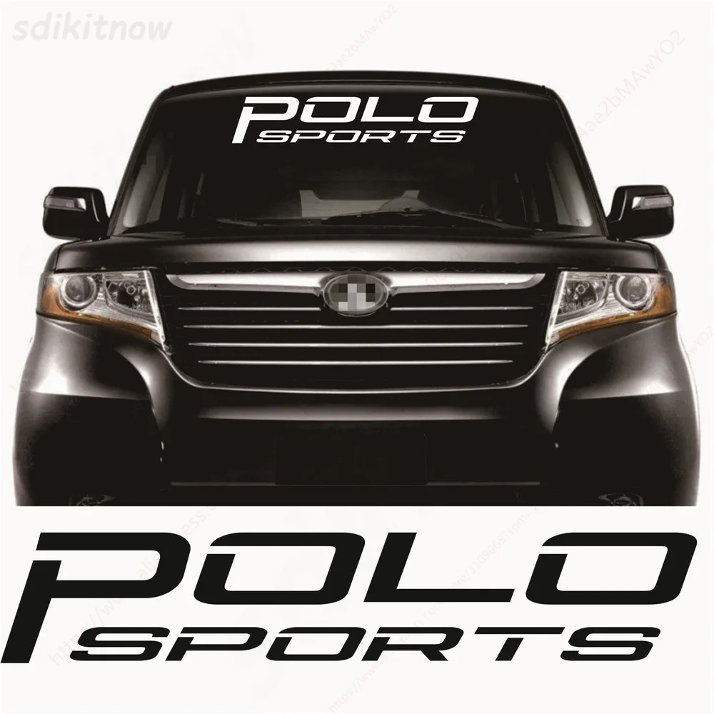 

80x15cm New Car Windshield Vinyl Sports Sticker Reflective Decal Styling Decoration Accessories For Volkswagen POLO 6r 9n R line