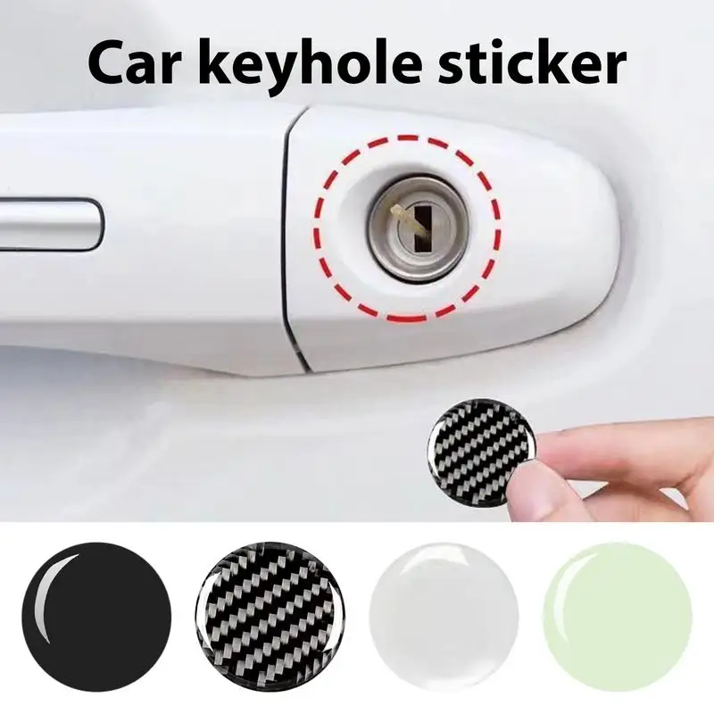 

4PCS Car Door Lock Stickers Anti-blocking Auto Door Lock Protection Sturdy Self-adhesive Decals Accessories For Truck Suv Cars