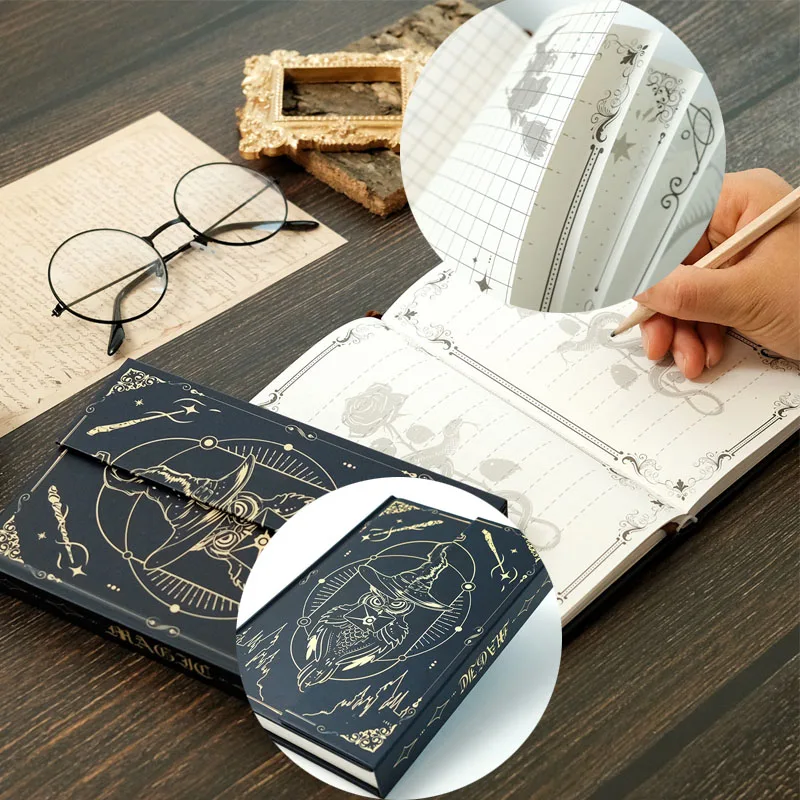 Raw Wood Pulp Owl Notebook for Office Meetings