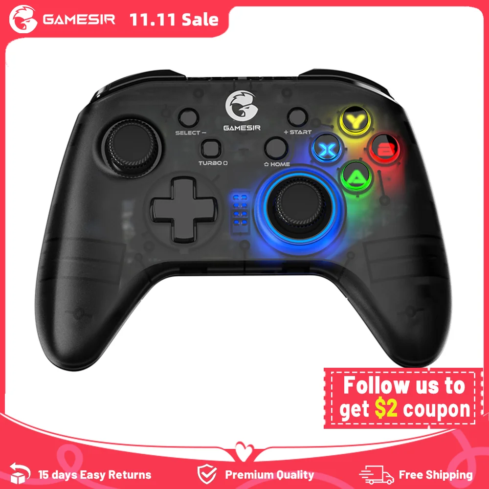Bluetooth Switch Controller GameSir T4 Pro Gamepad for Nintendo Switch Apple iPhone Android Cellphone Mobile Game Controller
