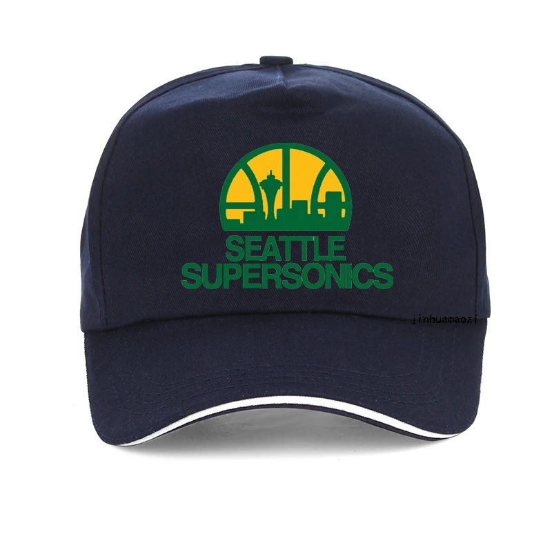 Fashion brand caps for men Seattle Supersonics Baseball Cap Cotton summer Breathable visor Snapback hats casquette 3