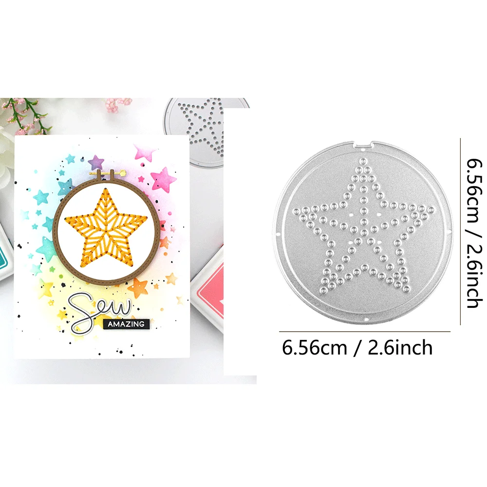 Magischer Iris, gewellte Add-on-Metall-Stanzformen, Prägung, gestanzter Bienenstock für DIY-Kartenherstellung, Scrapbooking, Bastelbedarf – Detail 14