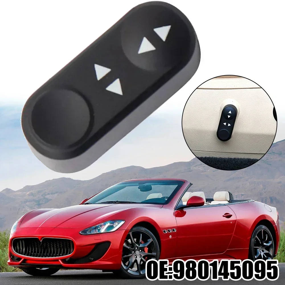 Seat Back Adjustment Switch Button Black For Maserati For GranTurismo 2004-2011 980145095 Plastic Accessories Vehicles