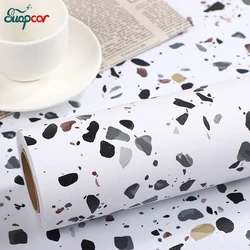 Thick Marble Matte Sticker Waterproof Tile Bathroom Table Self-Adhesive Wallpaper Oilproof Kitchen Countertop Colored Stone Film