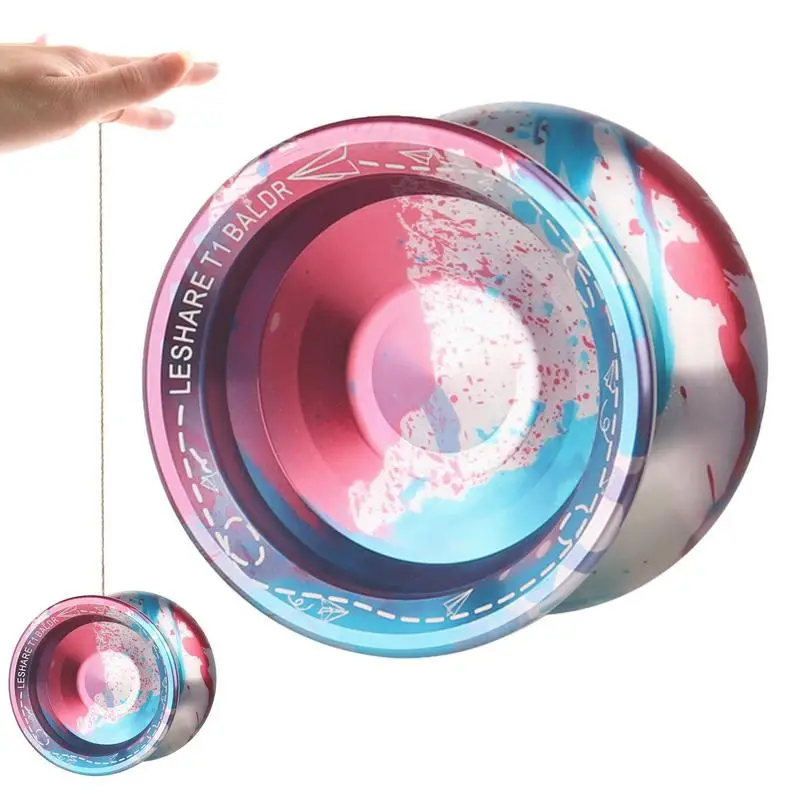 

Yo Yo Ball Toy Colorful Metal High-Precision Alloy Yoyo Balls For Kids Competitive Trick Yo-Yo Players U Type KK Bearing Gloves