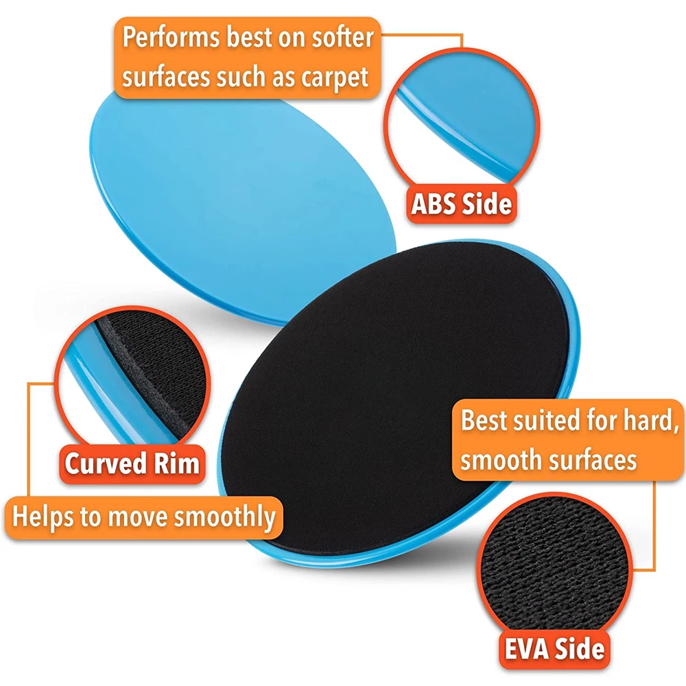 Dischi Scorrevoli Per Fitness - Set Di 6 | Per Yoga, Pilates, Allenamento Su Moquette O Legno - Foto 4