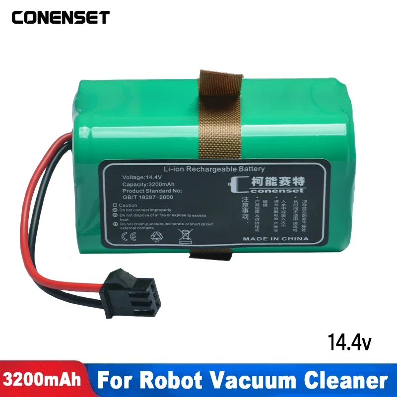 14.4V 3200mAh Replacement Battery For DEXP MMB-300 Neatsvor X500 X520 X600 Robot Vacuum Cleaner Accessories Parts