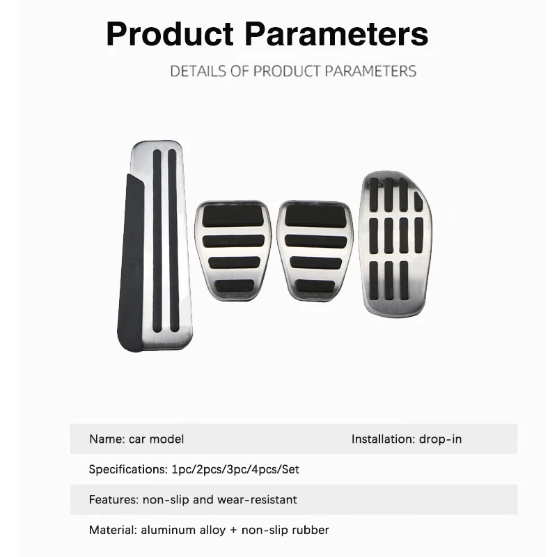 AT MT Car Foot Pedals car pedals stainless steel pedal cover For Renault Megane IV