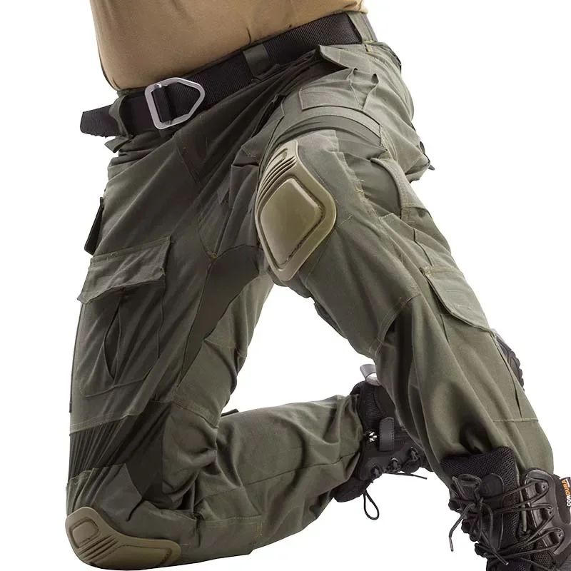 G3 Combat Pants +Pads Elastic Sport Pant Tactical Gear CP Climbing Camo Outdoor Tactic Pants Airsoft Cargo Casual Work Trouser 5