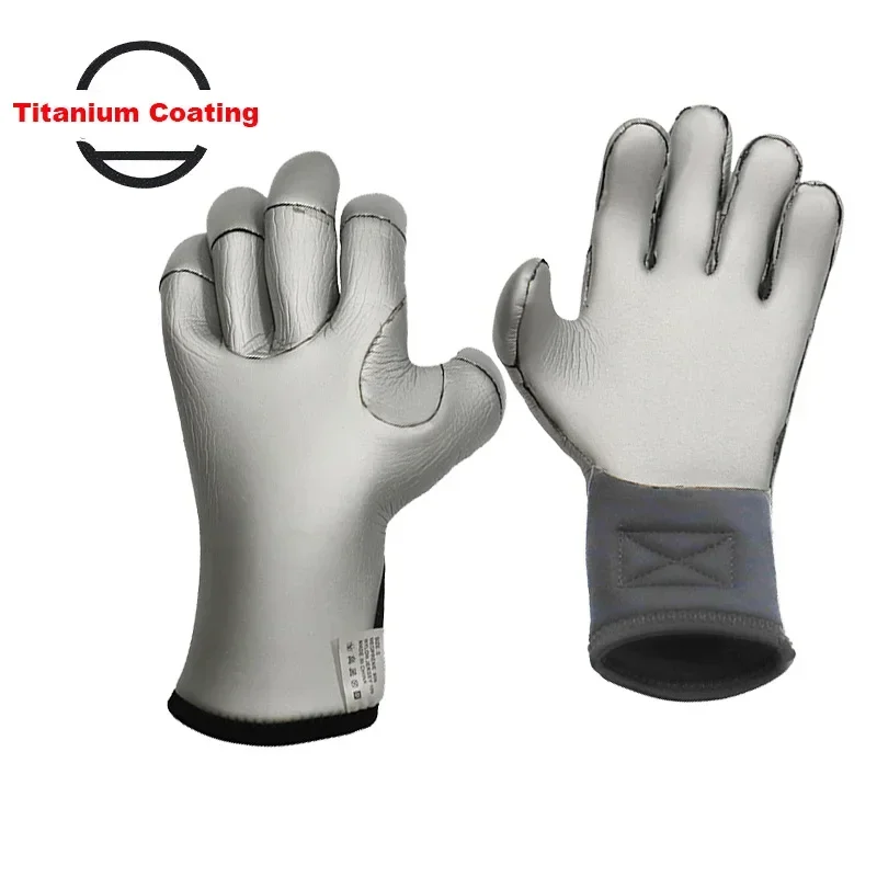 Kevlar Diving Glove 3mm&5mm Neoprene with Ultra-Strength Cut-Resistant. Titanium Coating for Dive,Hunting,Winter Gloves 2