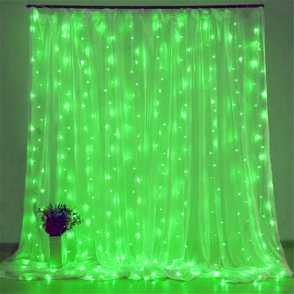 thumbnail image 1 of Cortina de luces LED USB de 6/3 m para decoración de árbol de Navidad, adornos para el hogar, Halloween, Año Nuevo 2025, decoración de habitación de Navidad 2024, 1 of 5