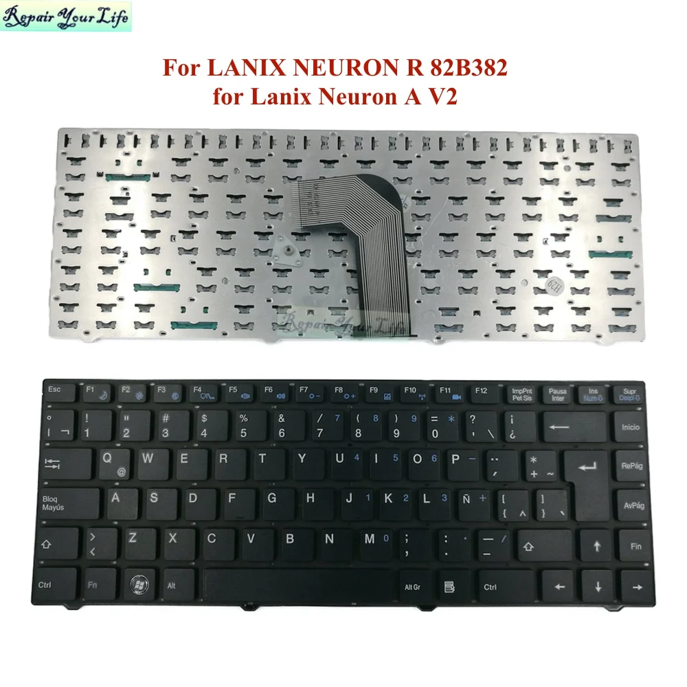 América Latina la Teclado Portátil para Lanix Neuron r 82b382 Lanix Neuron a v2 Neuron r 14 12c16la360w Mp12c16la-36041 Espanhol