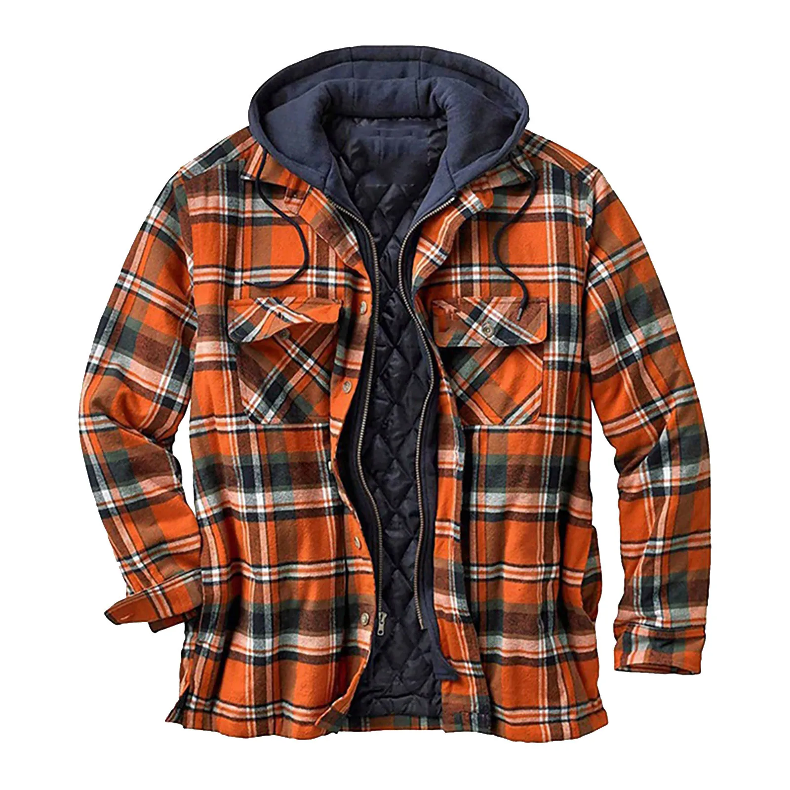 Plaid Jacket Men's Clothing European 