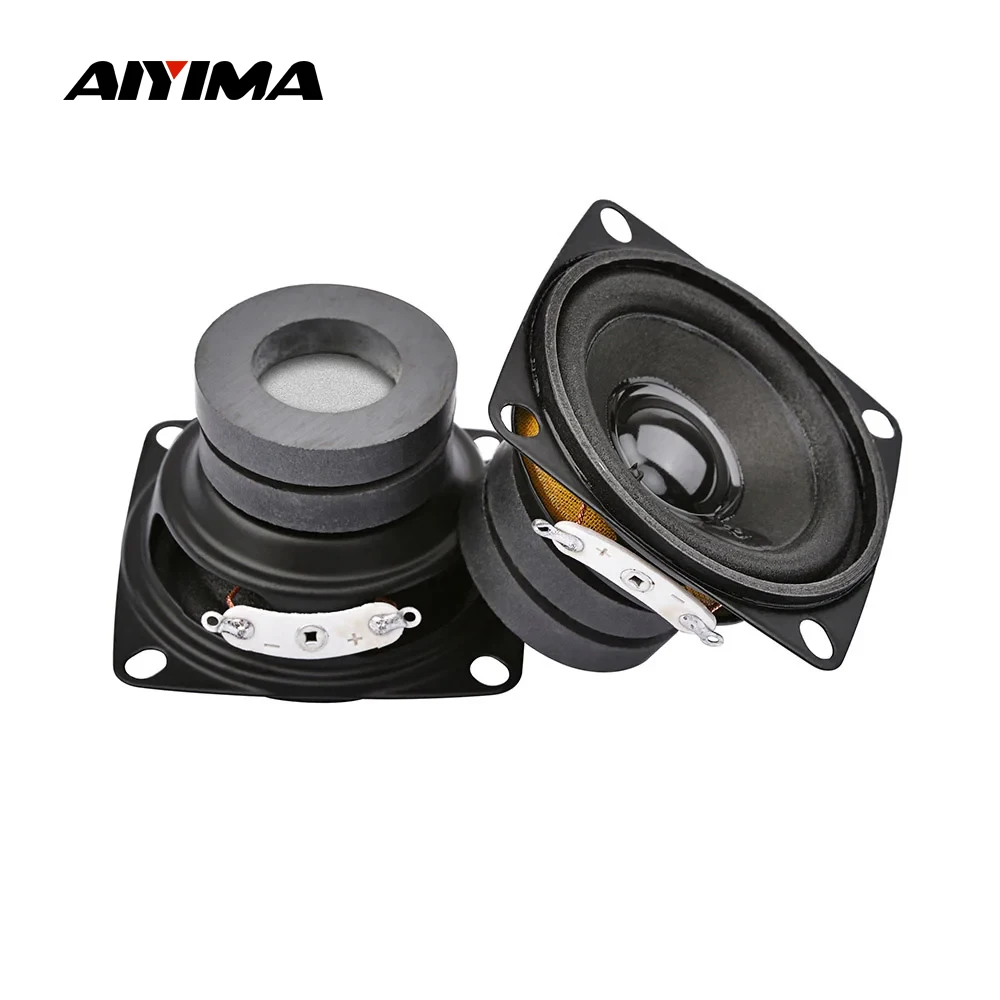Portable speaker audio speaker 2Pcs 2 Inch Portable Speakers Driver 4 8 Ohm 10W Full Range Sound Speaker Amplifier Home Theater DIY