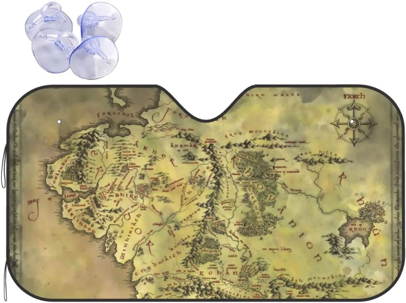 

Солнцезащитный козырек с рисунком карты ближней земли, солнцезащитный козырек для большинства блоков для седанов, внедорожников, грузовиков, УФ-лучи, сохраняет ваш автомобиль прохладным