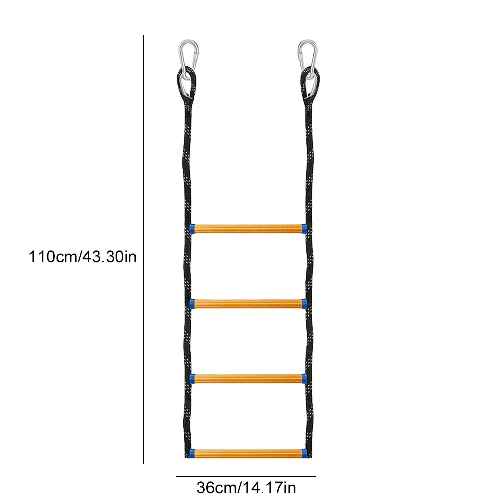 Folding 4-Step Portable Marine Rope Ladder