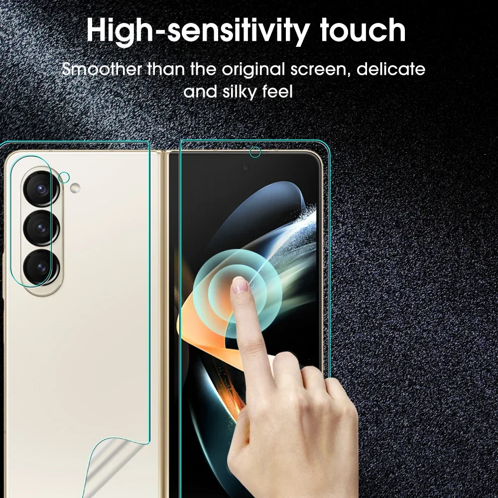 Fold7 Pellicola idrogel morbida a copertura totale per Samsung Galaxy Z Fold 5 6 7 HD Protezione schermo trasparente Protezione galss temperata per fotocamera - immagine 3