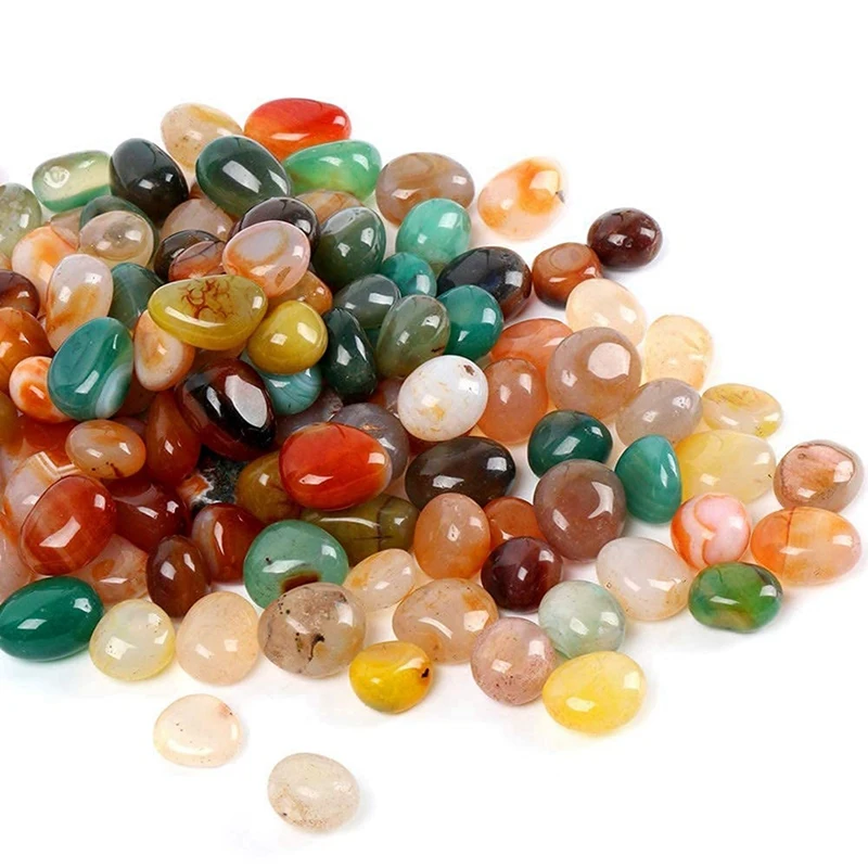 

Natural Decorative Colorful Agate Stones For Landscape Decor Rocks DIY Handmade, Decoratisve Fish Tanks, Vase Fillers Durable