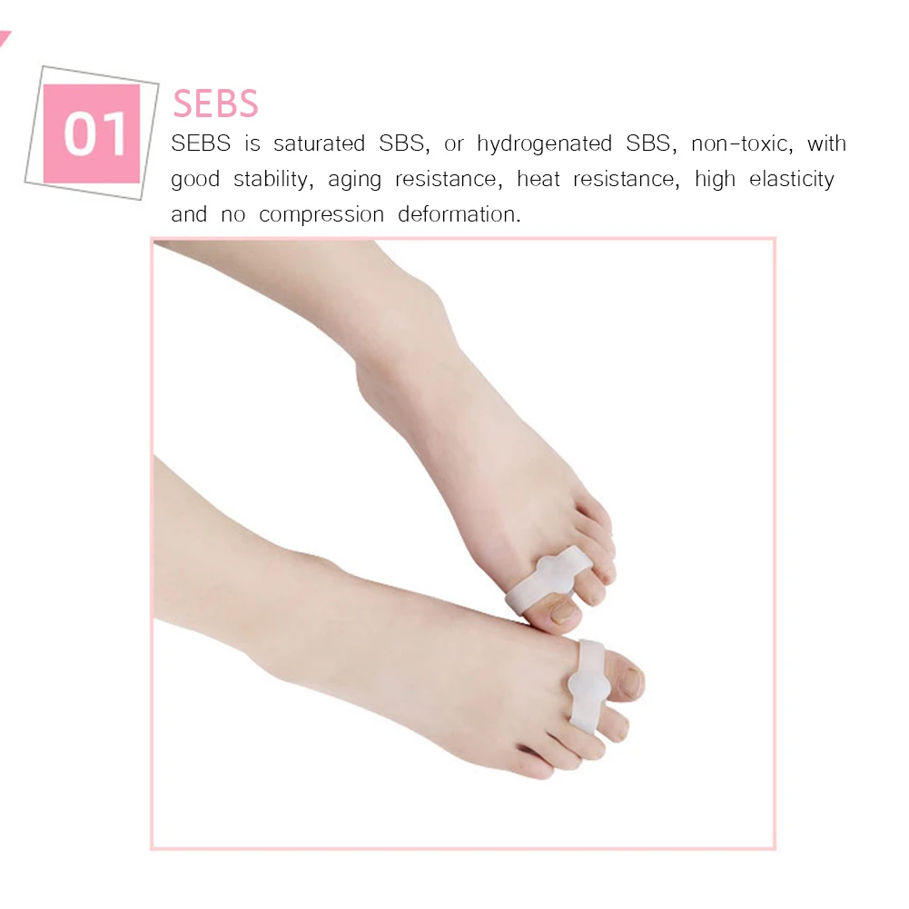 1Pair Toe Orthosis Clip Pads Pain Relief Finger Bunion Orthotics Protector Soft Protective Toe Stretchers for Plantar Fasciitis