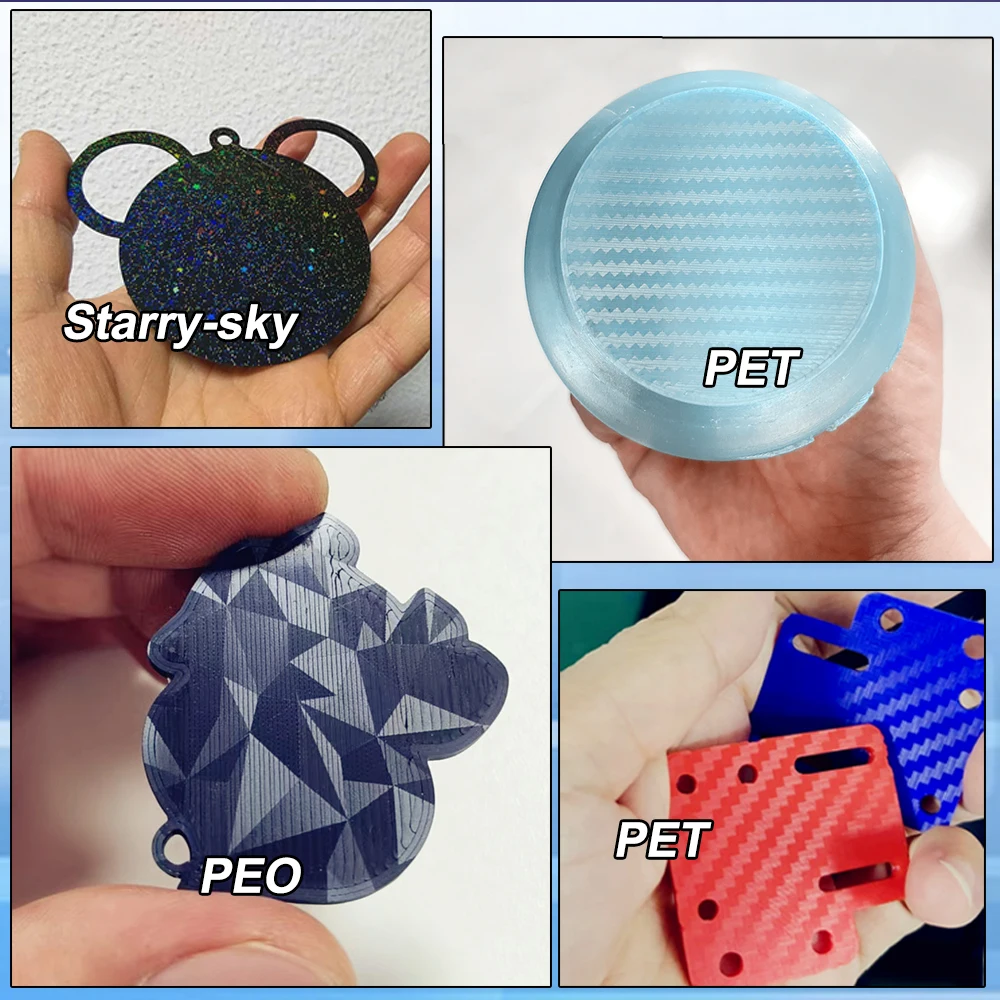 Enhanced Double-Sided Flexible 3D Printer Build Plate - PEO PET PEI Coating