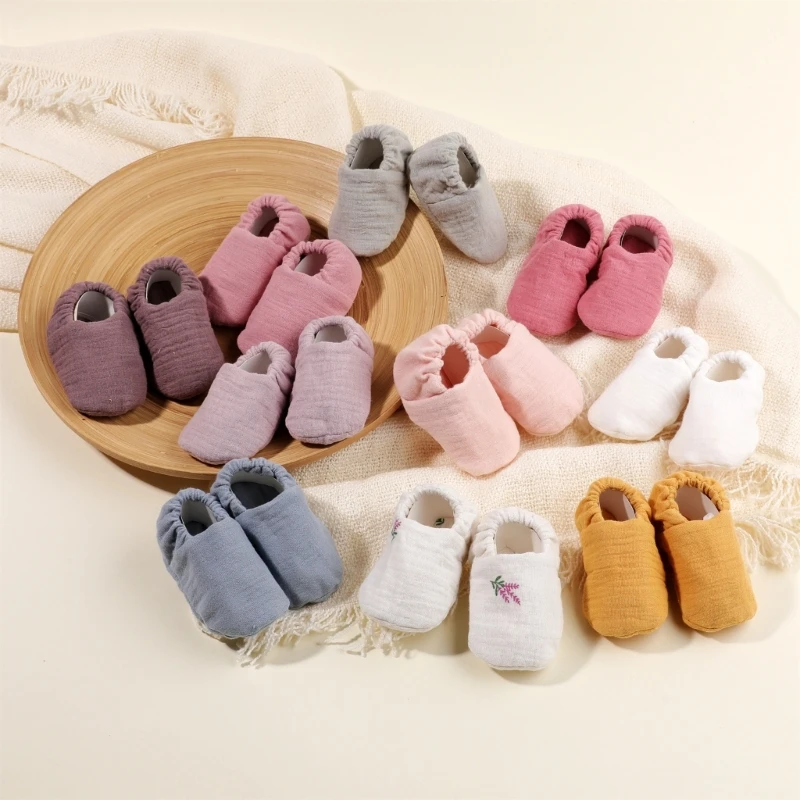 Comfortable Baby First Walkers Soft Cotton Booties Warm Socks for Boys Girls