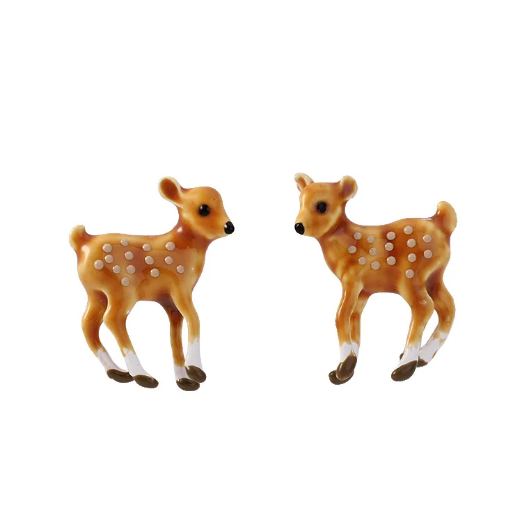 

New Fashion Rhythmic Forest Series Bambi Women's Earrings Stud Earrings Clip 2024 Trend Free Shipping