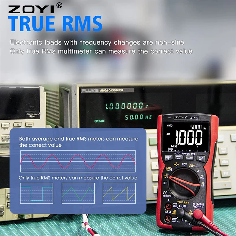 Digital Multimeter Multimeter Tester ZOYI high-precision ZT-Y automatic range multifunctional digital multimeter Intelligent anti-burn electrician maintenance