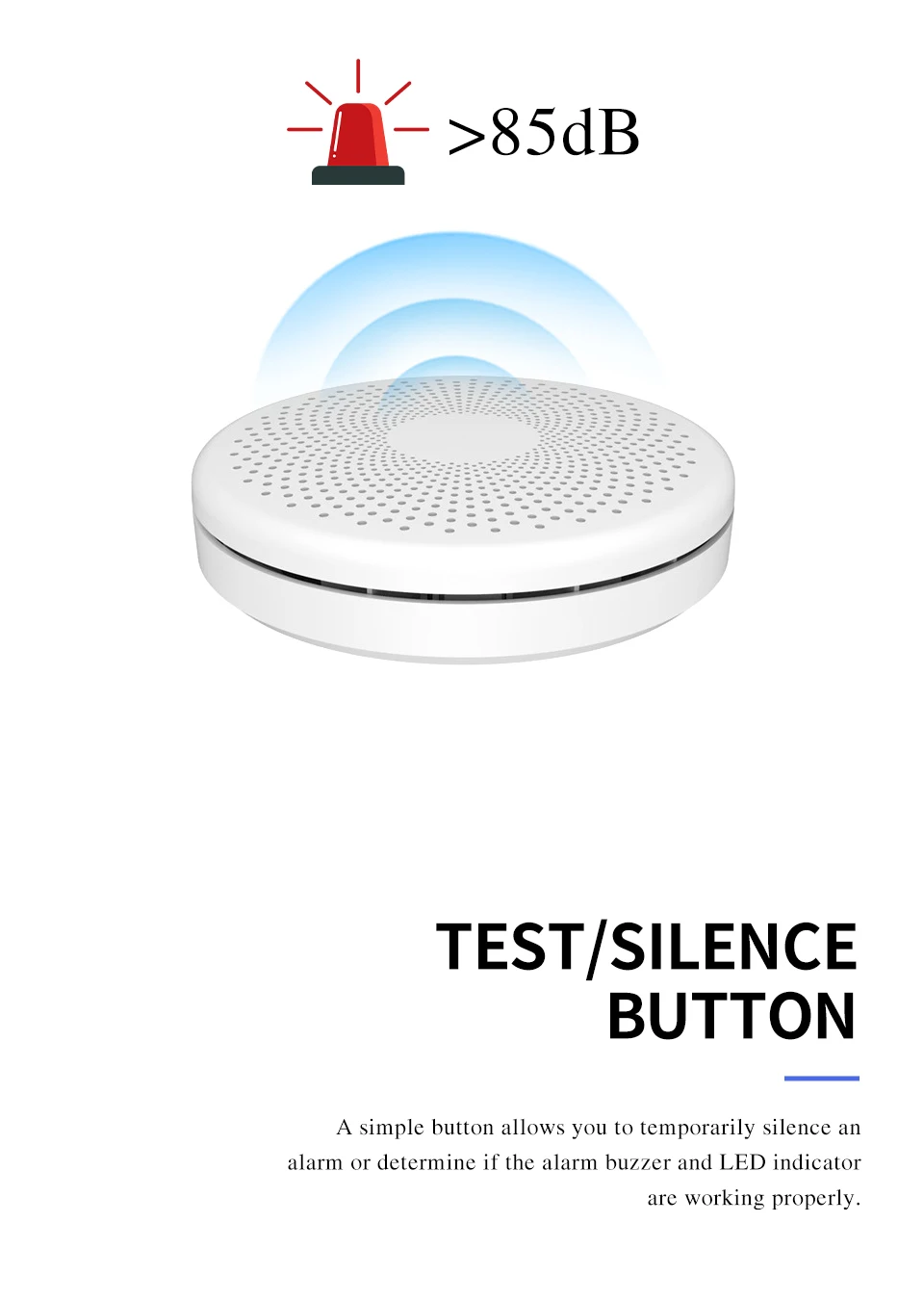 Tuya WiFi  Smoke and Carbon Monoxide Detector APP Control Smart Wireless Combination CO2 in1 Alarms