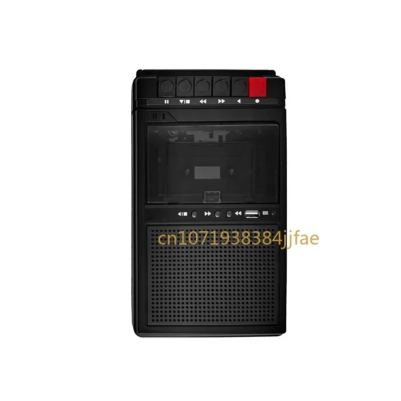 

Retro Stereo Cassette Player Walkman Cassette Tape Music Audio Auto Reverse With Recorder External Speaker USB Playback