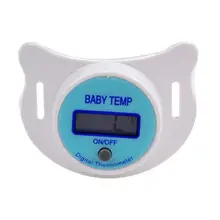  Infants Baby Practical Clack Digital Temperature Pacifier LCD Nipple Kitchen Thermometer Mouth Alarm Gadgets 