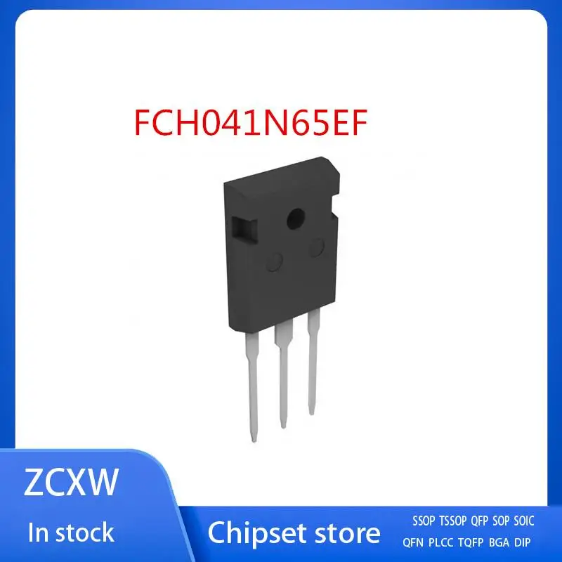 

10PCS/LOT FCH041N65EF FCH041N65F 041N65EF 041N65F TO-247 76A 600V