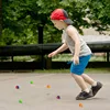 Fun High Bounce Toy Balls Kids Gift Party Favor Decoration Kids Bouncing Ball Pattern  Two-color Bounce Ball Birthday Gift 4